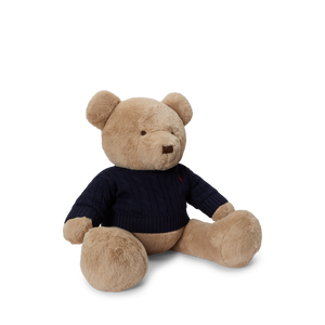 Large Cotton Bear Plush Toy in RL Navy