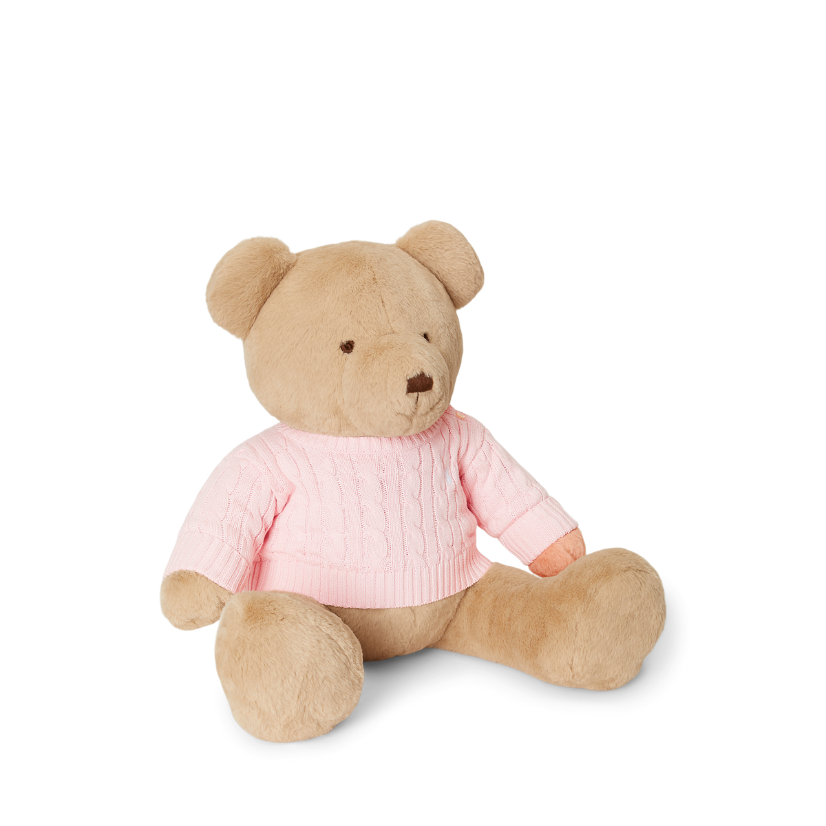 Large Cotton Bear Plush Toy in Acacia Pink