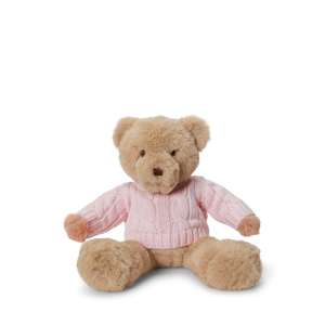 Small Cotton Bear Plush Toy in Acacia Pink