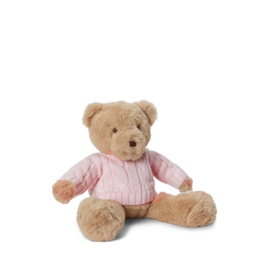 Small Cotton Bear Plush Toy in Acacia Pink