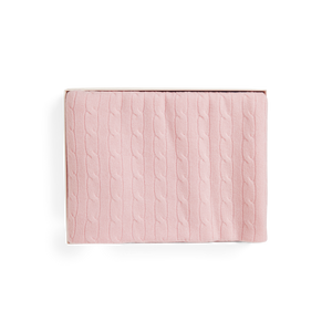 Cashmere Sweater Blanket in Pink