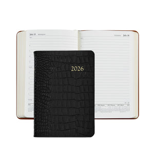 2026 Embossed Crocodile Leather Daily Journal