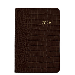 2026 Embossed Crocodile Leather Daily Journal