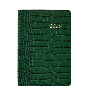 2025 Embossed Crocodile Leather Daily Journal