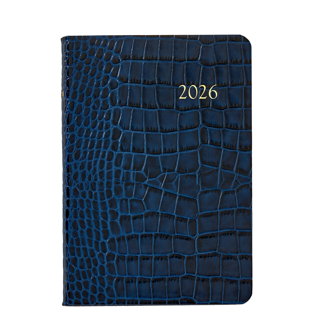 2026 Embossed Crocodile Leather Daily Journal