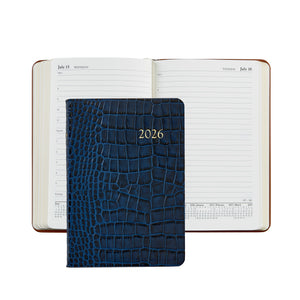 2026 Embossed Crocodile Leather Daily Journal