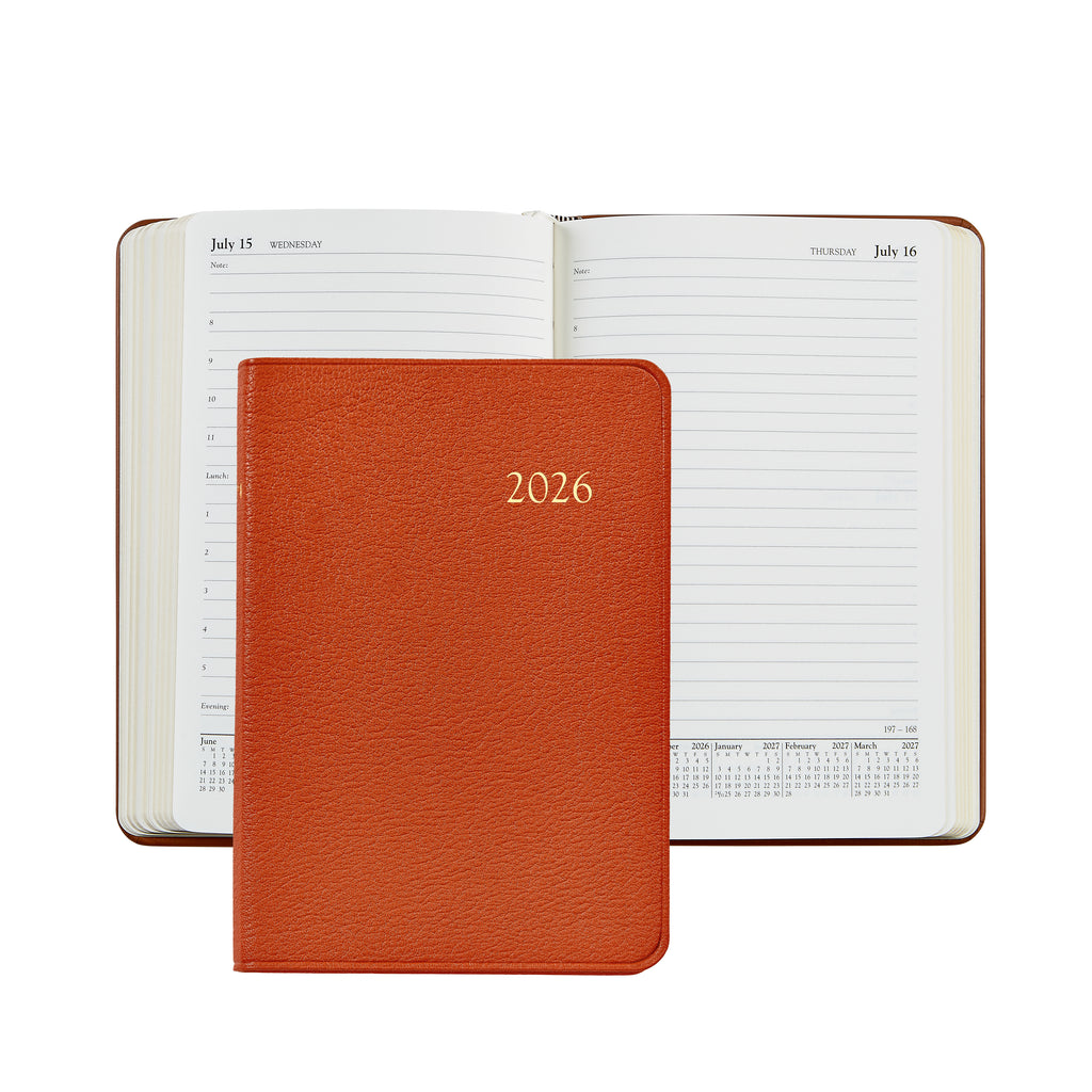 2026 Goatskin Leather Daily Journal