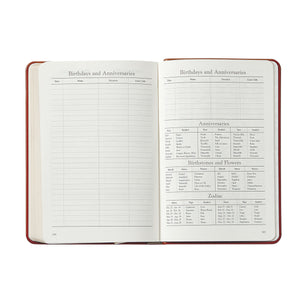 2026 Daily Journal in Wine Pebble Grain Leather