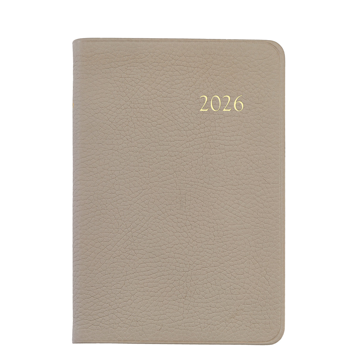 2026 Daily Journal in Beechwod Pebble Grain Leather