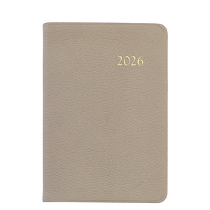 2026 Daily Journal in Beechwod Pebble Grain Leather