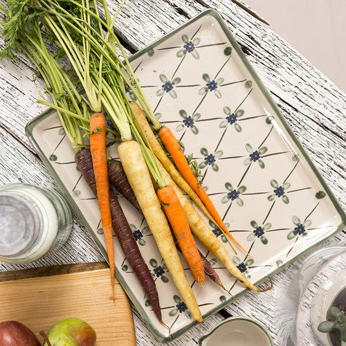14" Square Tray in French Country