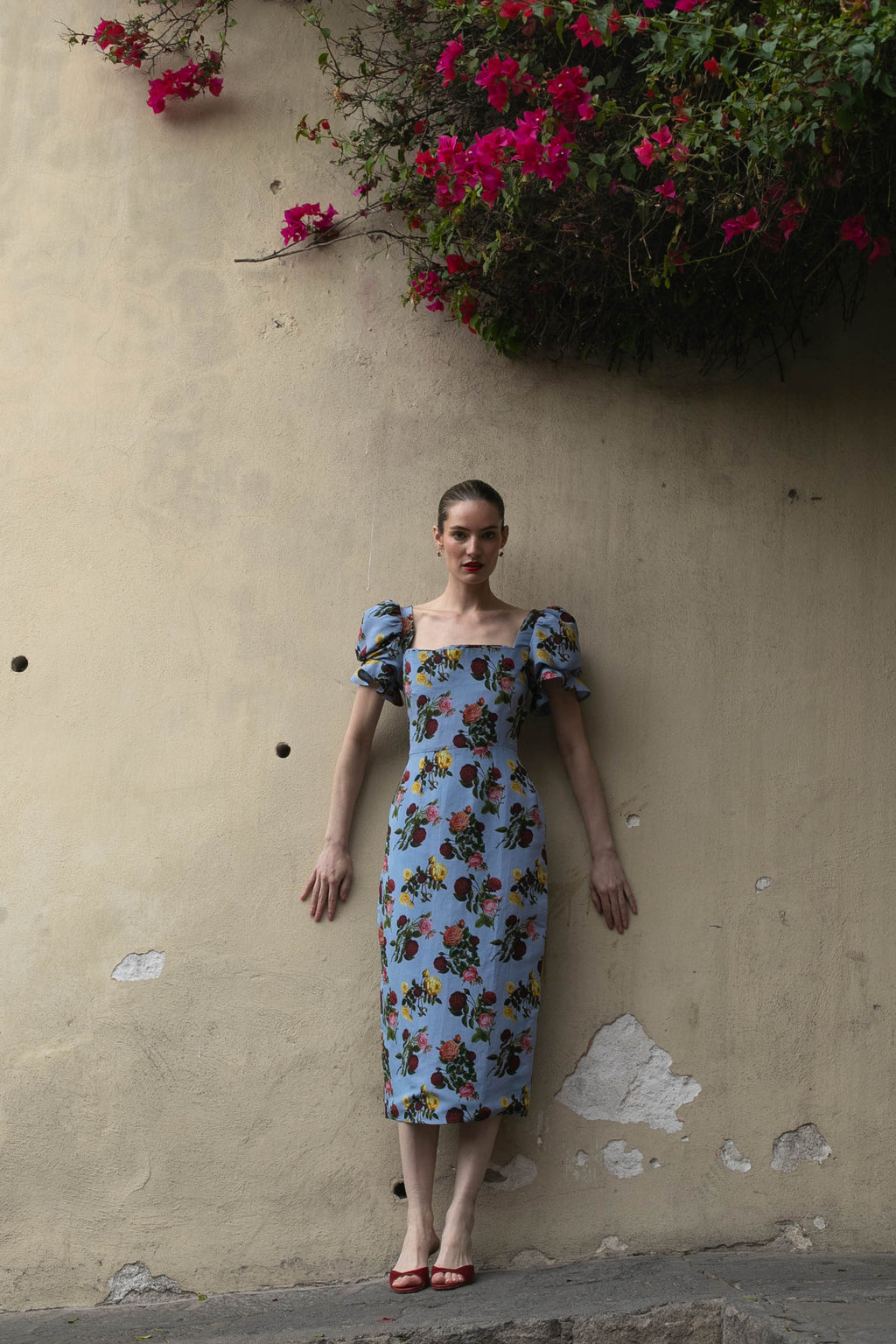 Rose Dress in Blue