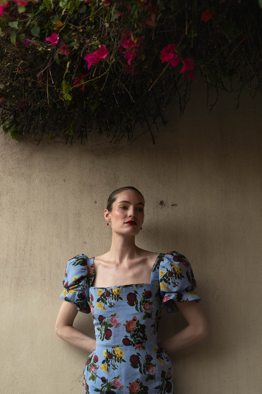 Rose Dress in Blue