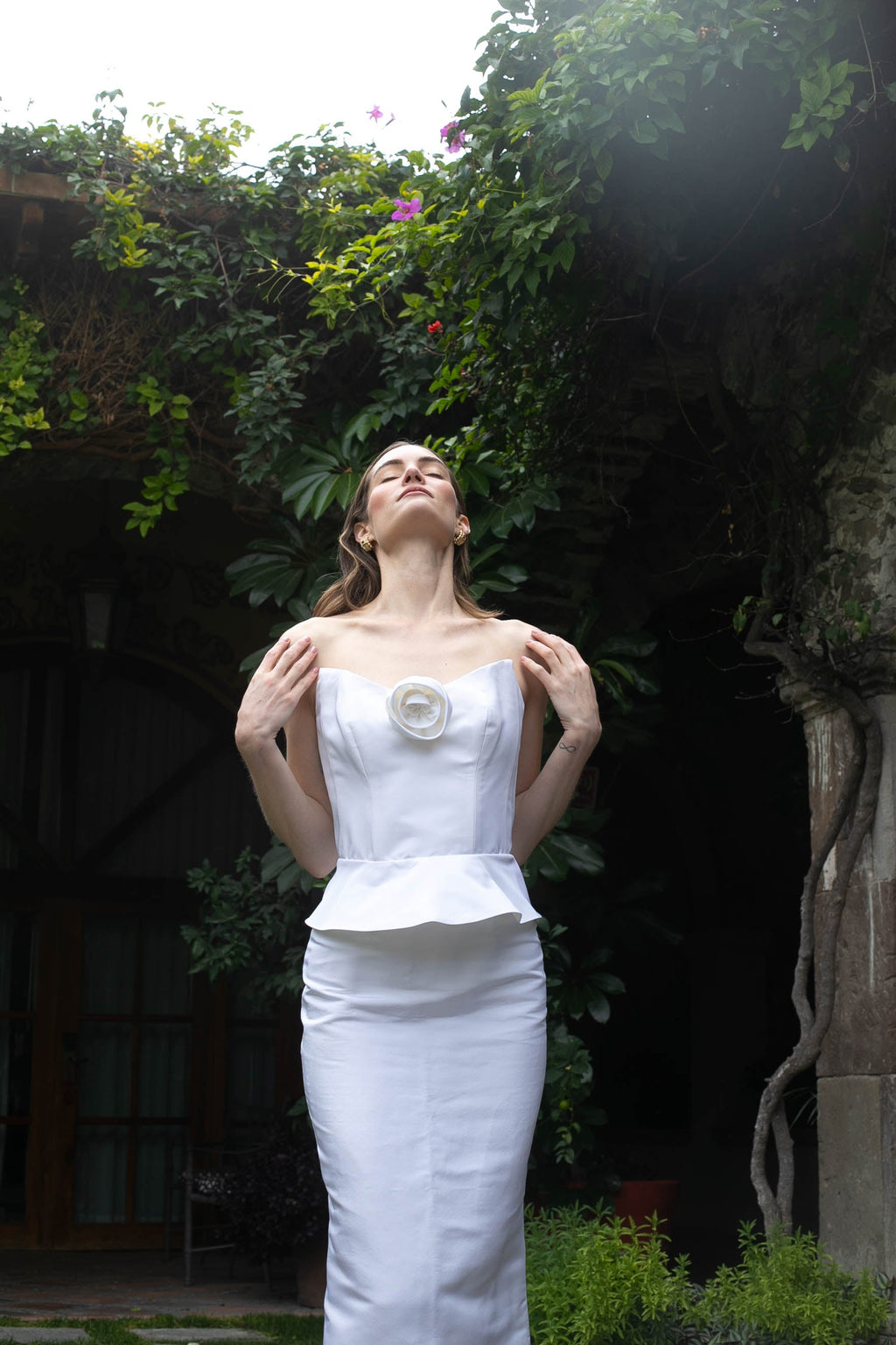 Delicias Corset Top in White