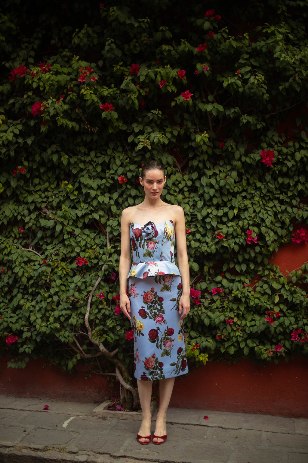 Delicias Corset Top in Blue