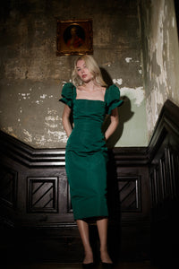 Rose Dress in Evergreen