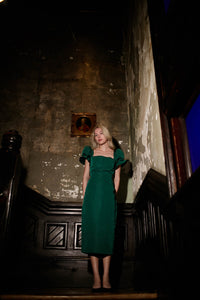 Rose Dress in Evergreen