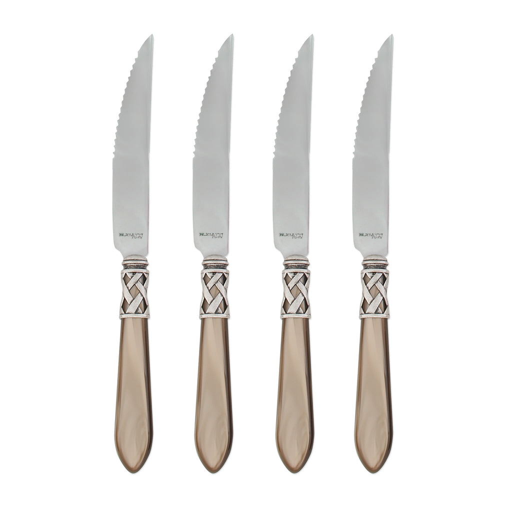 Aladdin Antique White Steak Knives, Set of 4