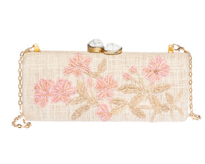 Alessandra Clutch in Blush