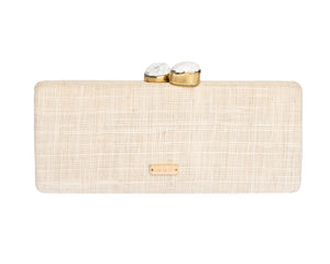 Alessandra Clutch in Natural