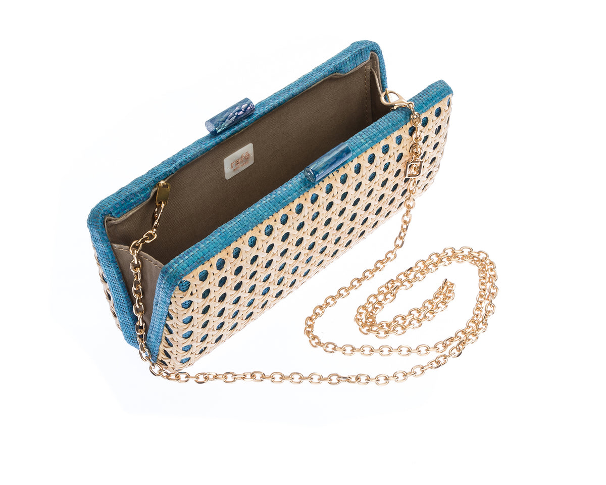 Alessandra Clutch in Blue