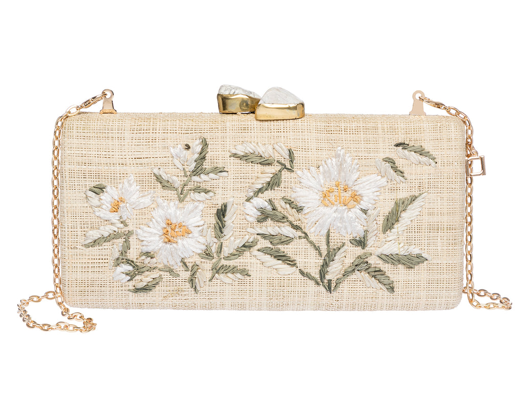 Alessandra Clutch in White