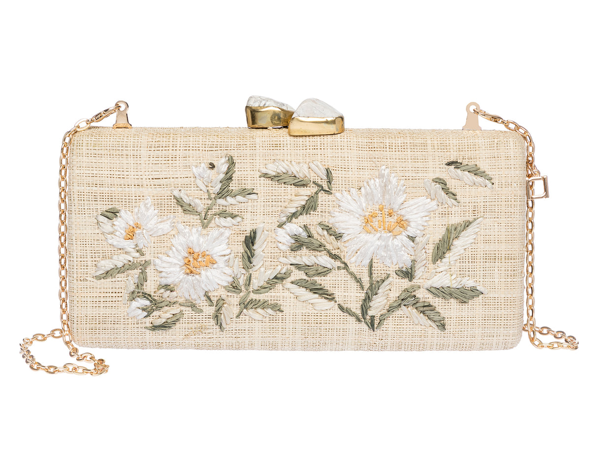 Alessandra Clutch in White