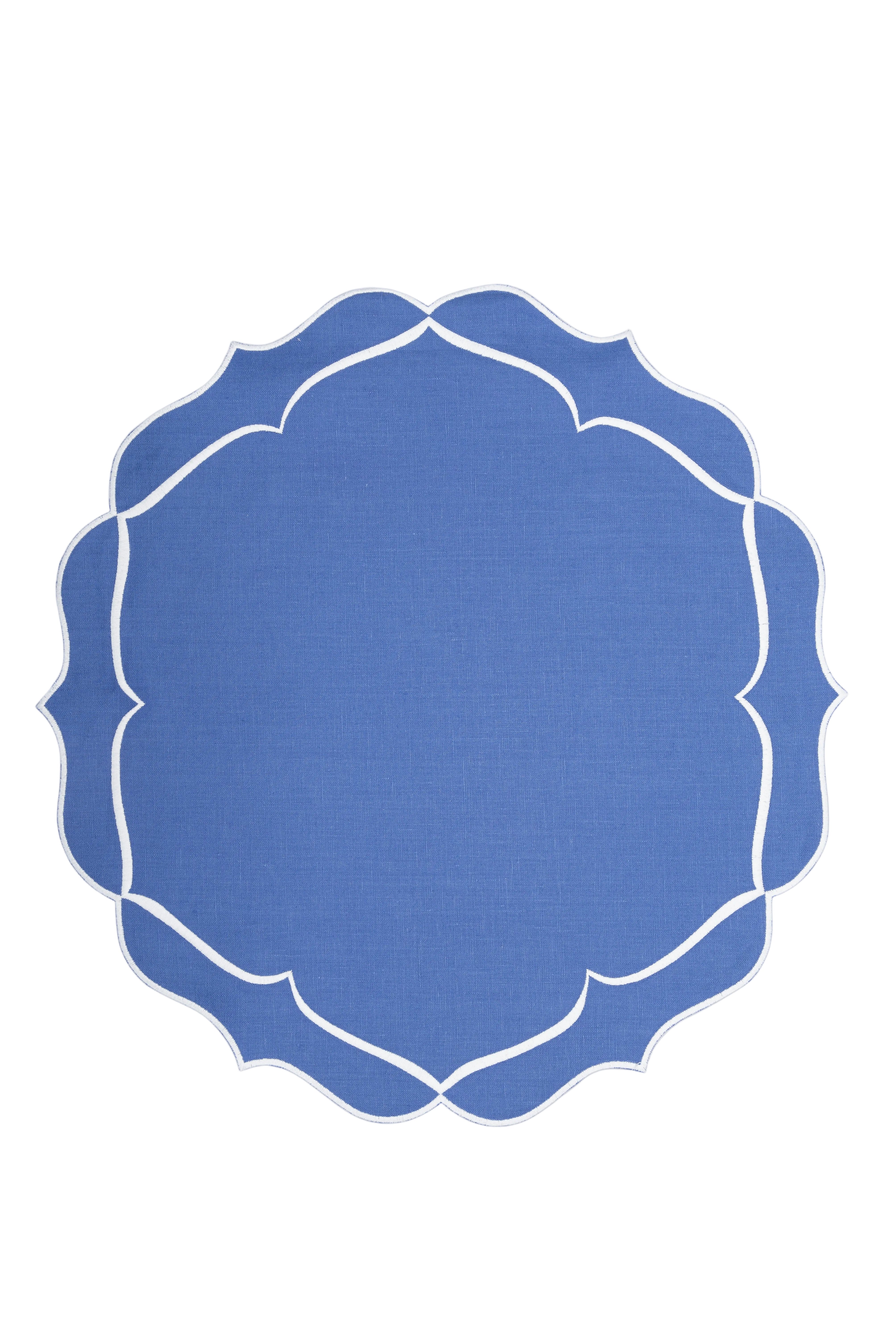 Alhambra Linen Placemat in Palace Blue