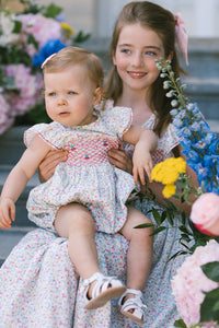 Alizee Cherry Ruffled Sleeve Bubble Romper