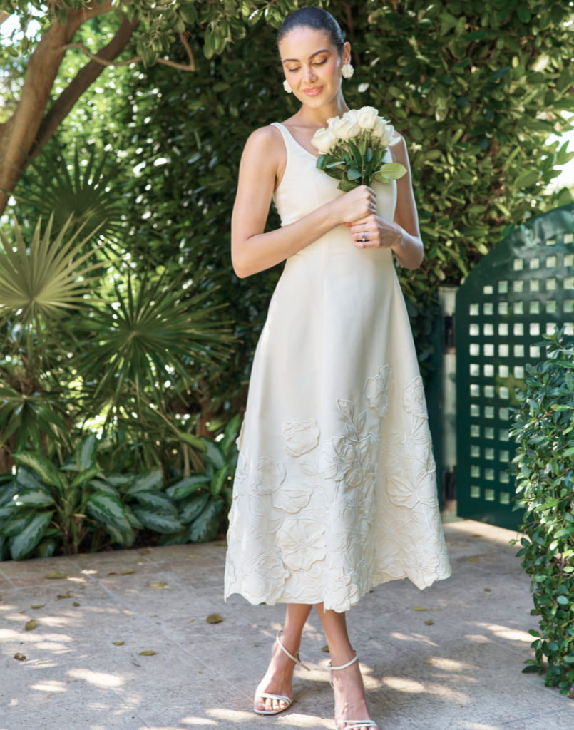 Amanda Midi Dress 8 / Ivory
