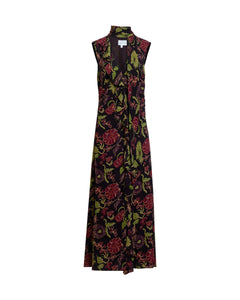 Amelia Dress in Dark Fig Floral