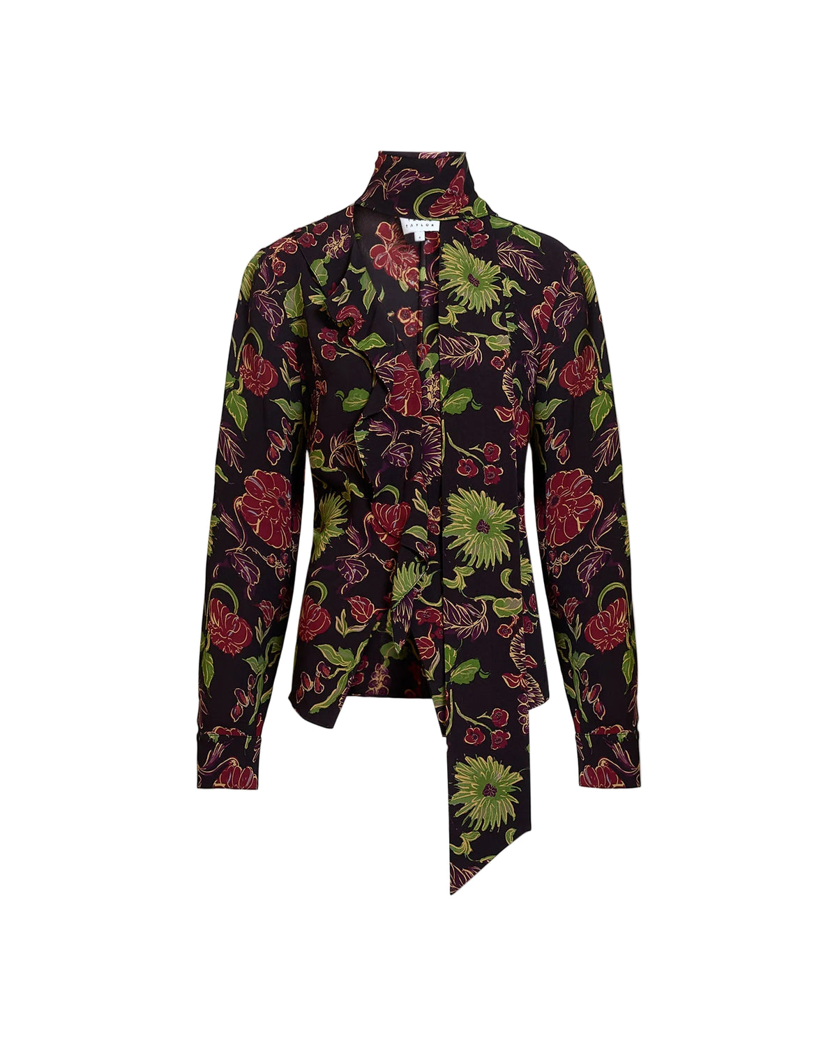 Amelia Top in Dark Fig Floral
