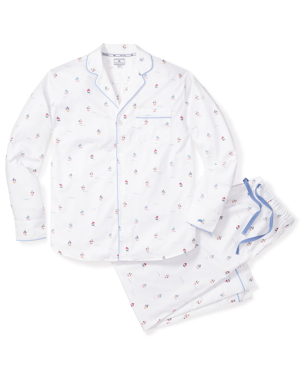 Men’s Twill Pajama Set in Bateau