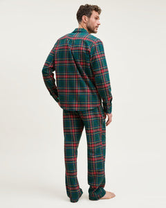 Men’s Brushed Twill Pajama Set in Kensington Tartan