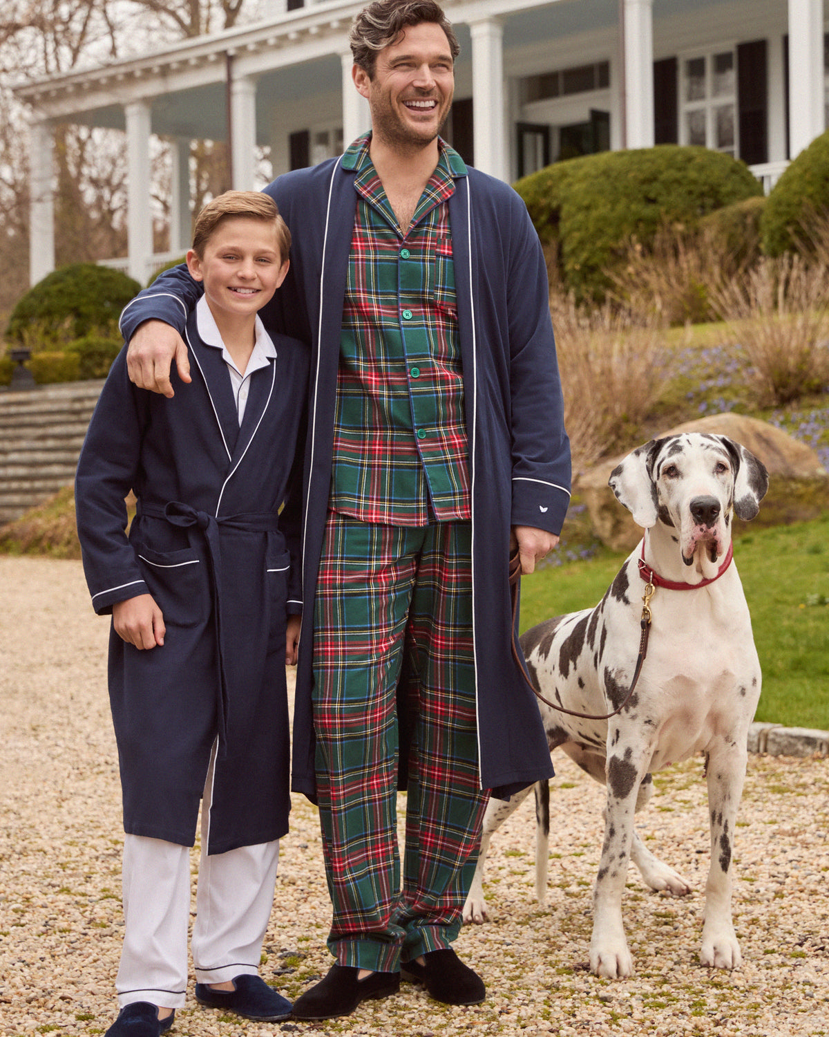 Men’s Brushed Twill Pajama Set in Kensington Tartan