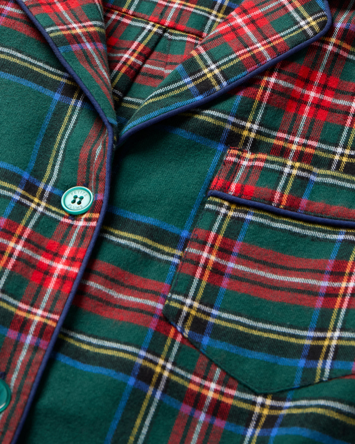 Men’s Brushed Twill Pajama Set in Kensington Tartan