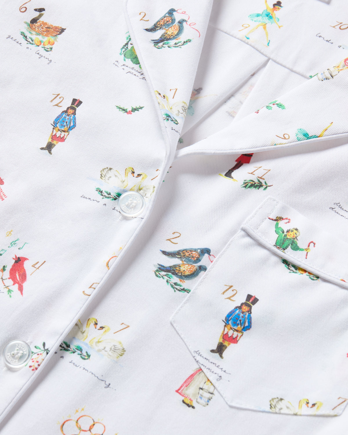 Men's Twill Pajama Set in 12 Days of Christmas