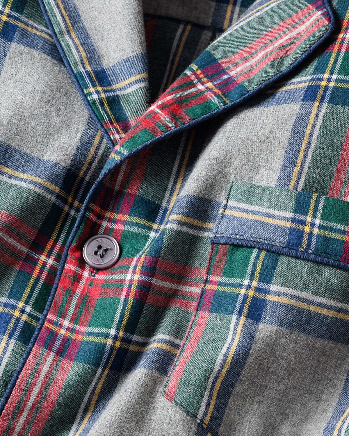 Men's Brushed Cotton Pajama Set in Westminster Tartan