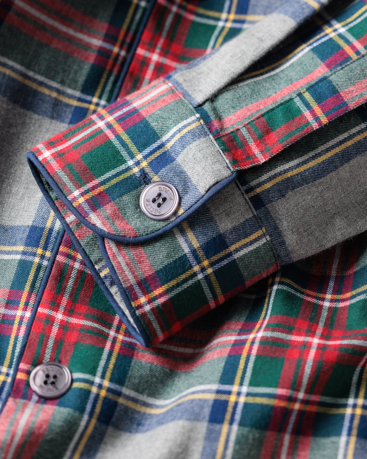 Men's Brushed Cotton Pajama Set in Westminster Tartan