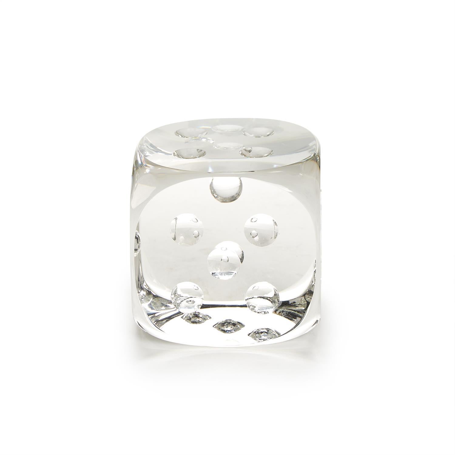 Crystal Dice Paperweight & Sculpture