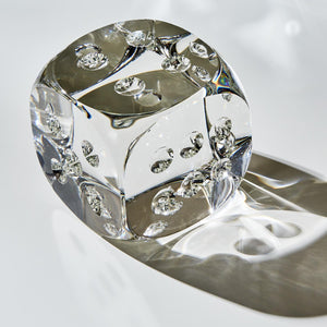 Crystal Dice Paperweight & Sculpture