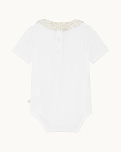 Ana Athena Ruffle Collar Short Sleeve Onesie