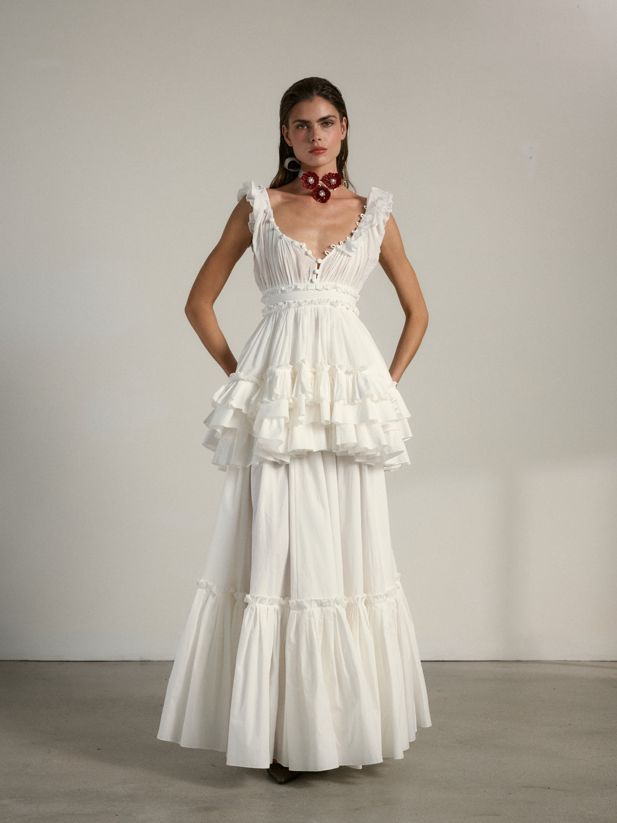 The Andalusia Dress in White