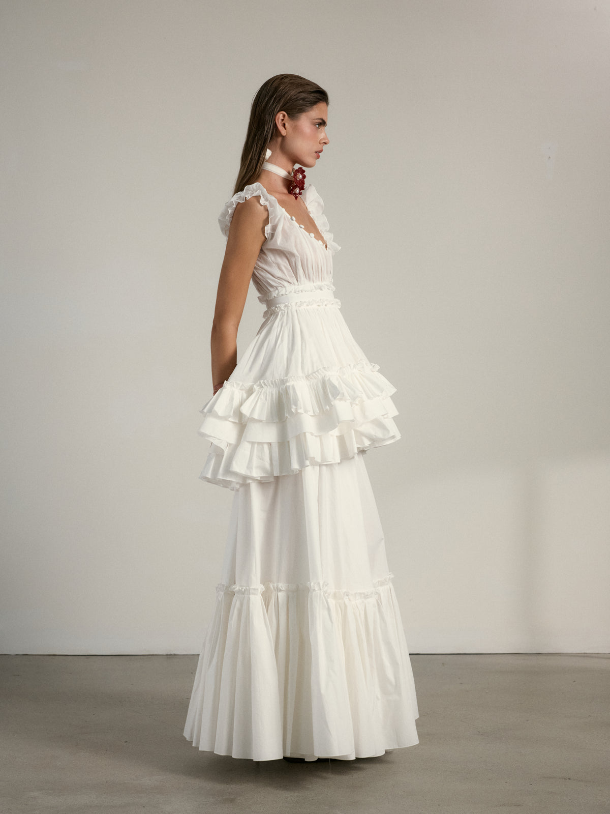 The Andalusia Dress in White