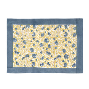 Meadows Placemats Blue & Green, Set of 6