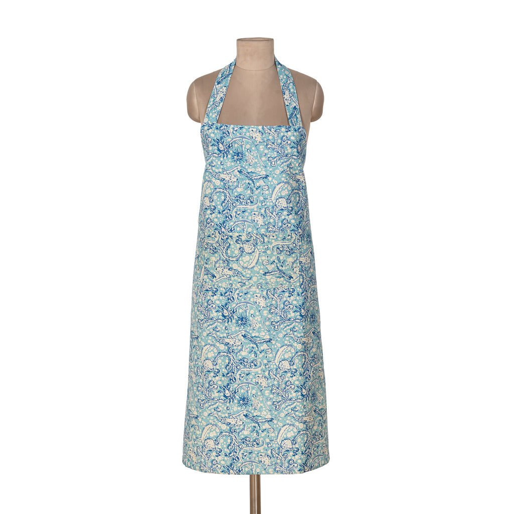 La Mer Apron in Aqua