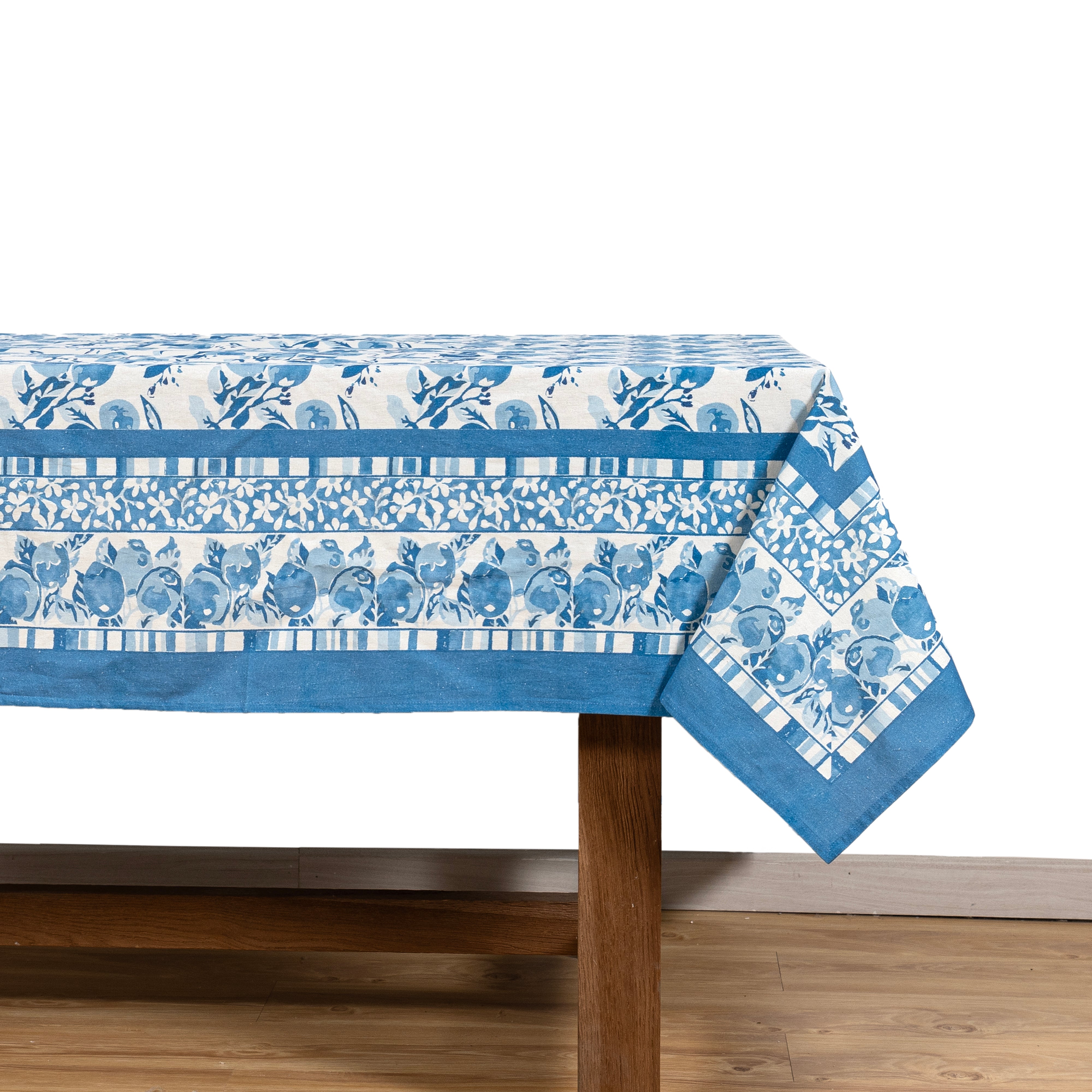 Citron Tablecloth in Bleu