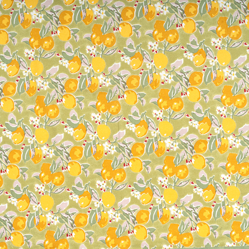 Citron Tablecloth in Vert & Yellow