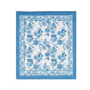 Citron Napkins in Bleu, Set of 6