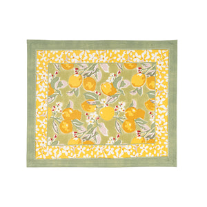 Citron Mats in Vert & Yellow, Set of 6